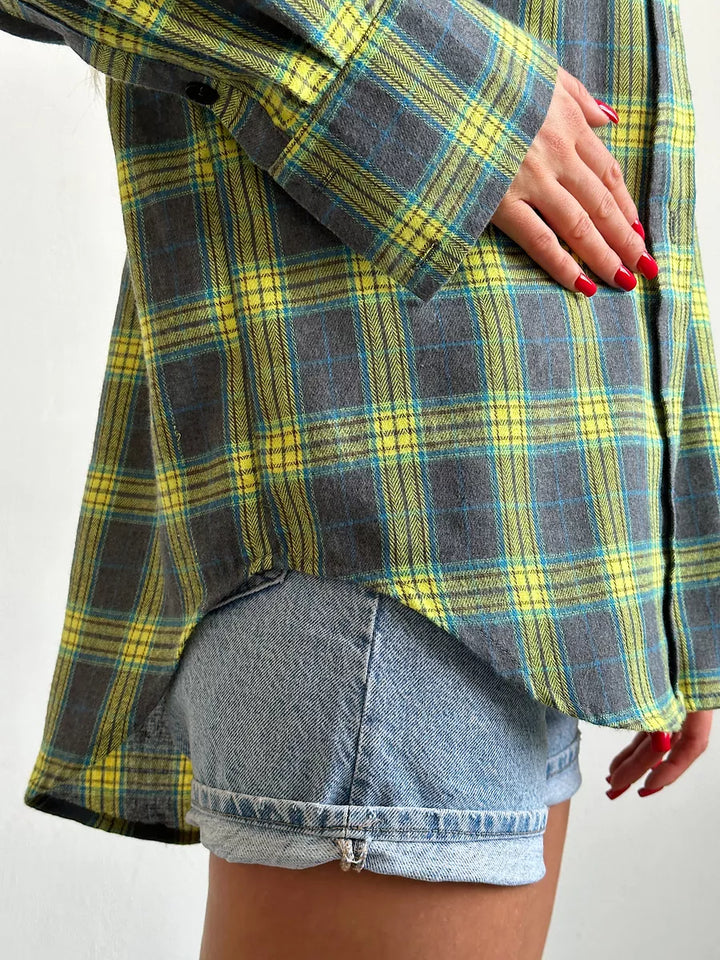 Caitlin - Checked Flannel Shirt