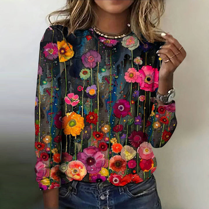 Vintage Floral Print T-Shirt
