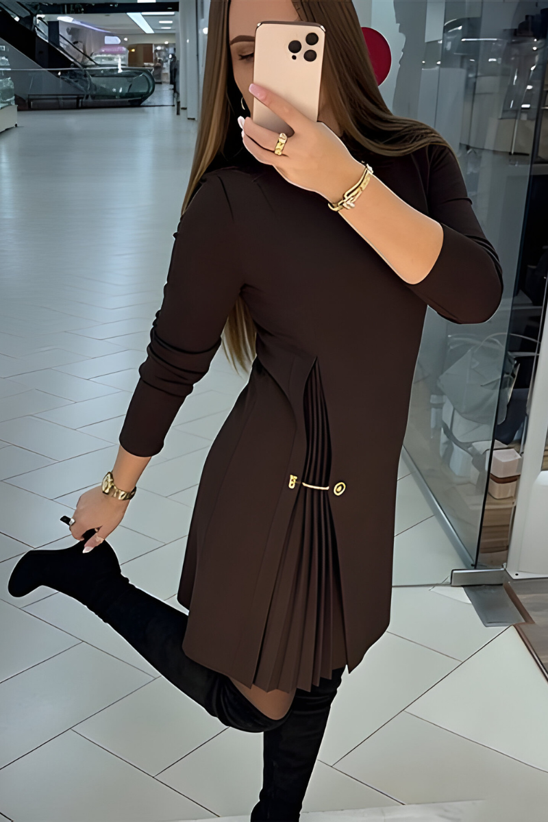 Cora™ | Elegant Pleated Mini Dress
