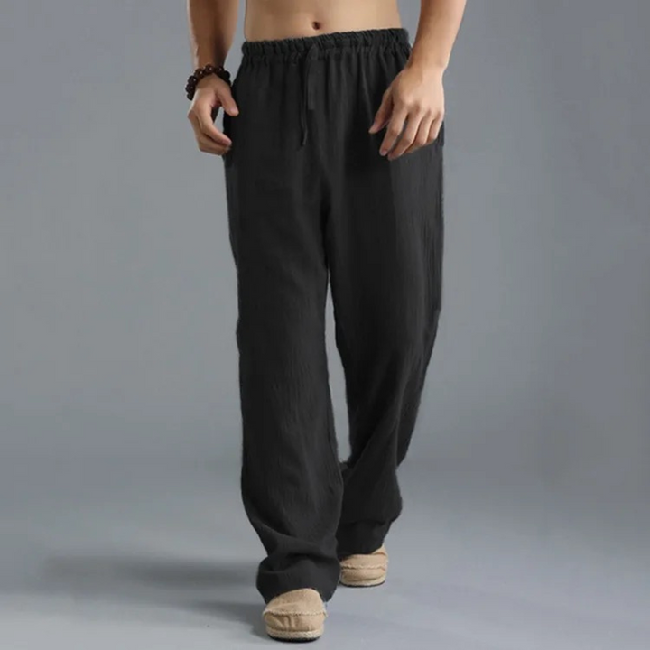 Carl Elegant Linen Pants - Elena Harper