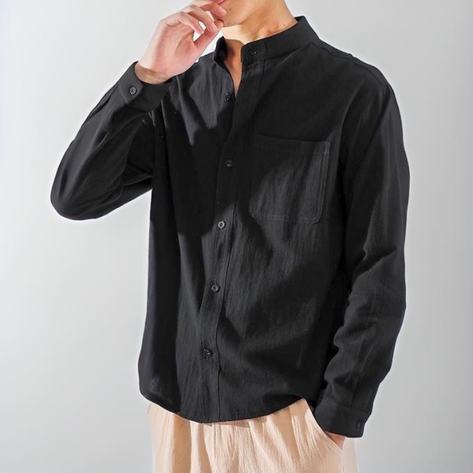 Breezy Button-Up Shirt, view 6 - Elena Harper