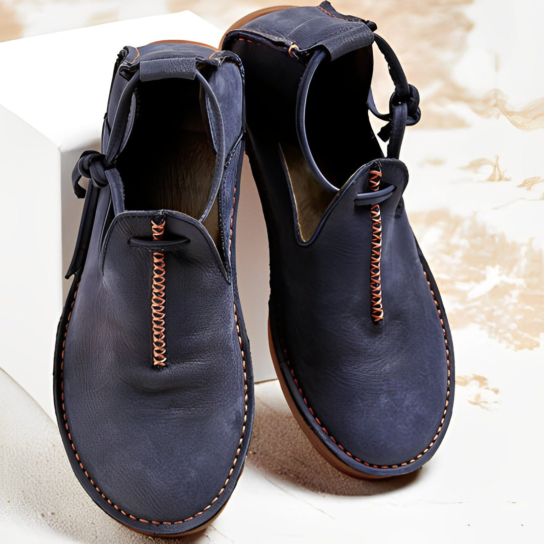 Christmas Versatile Leather Shoes for Women, view 4 - Elena Harper