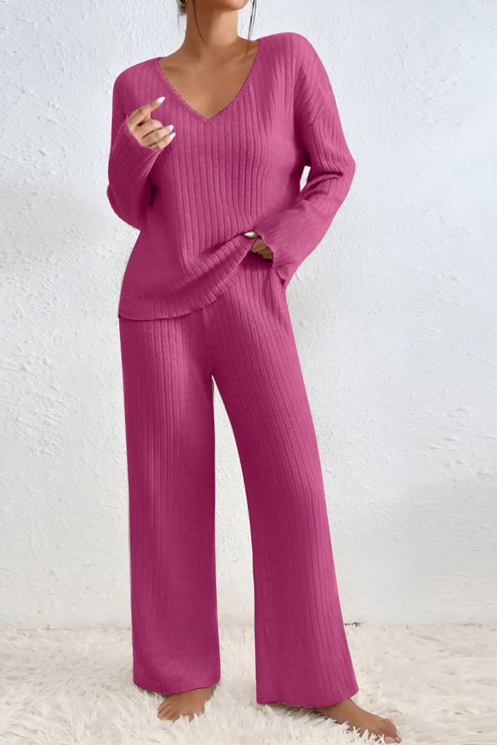 Amaris™ | Soft Ribbed Knit Lounge Set