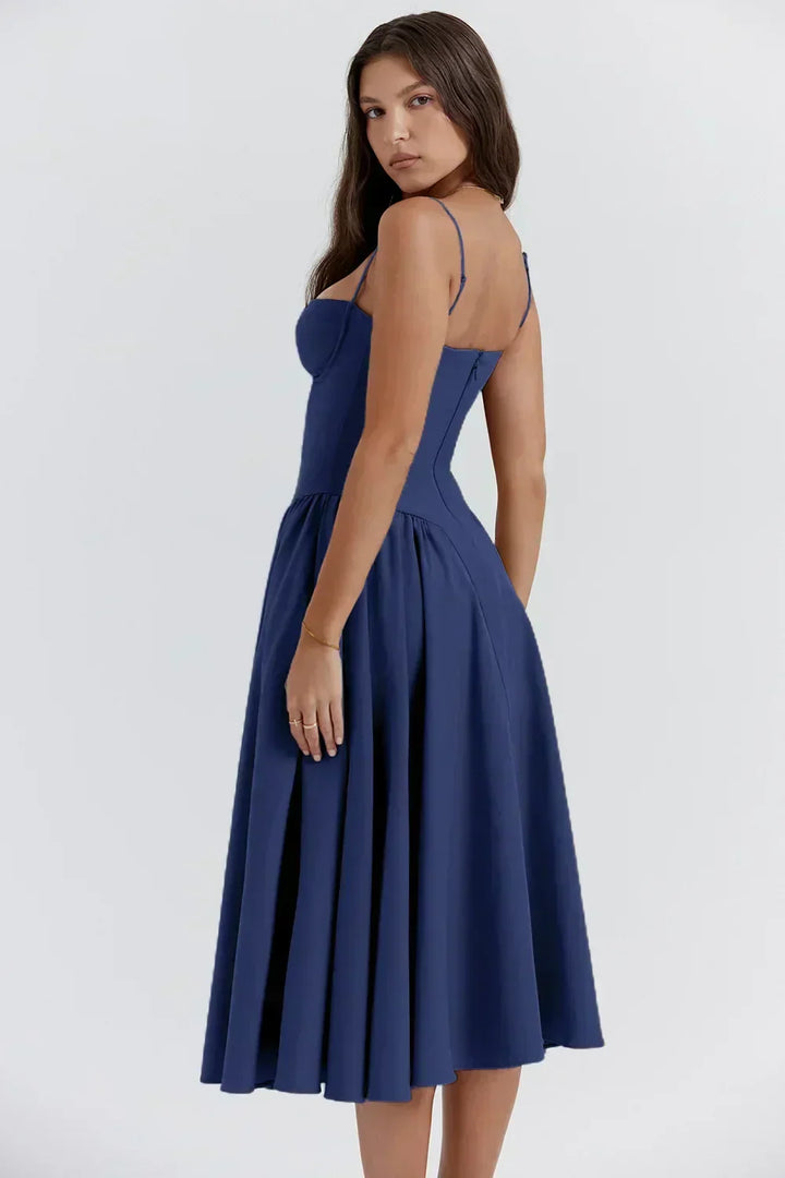 Elara Elegant Corset Sundress - Elena Harper