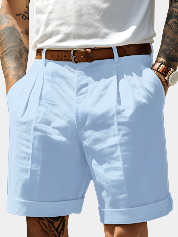 Elegant Bermuda Shorts in Breathable Cotton - Elena Harper