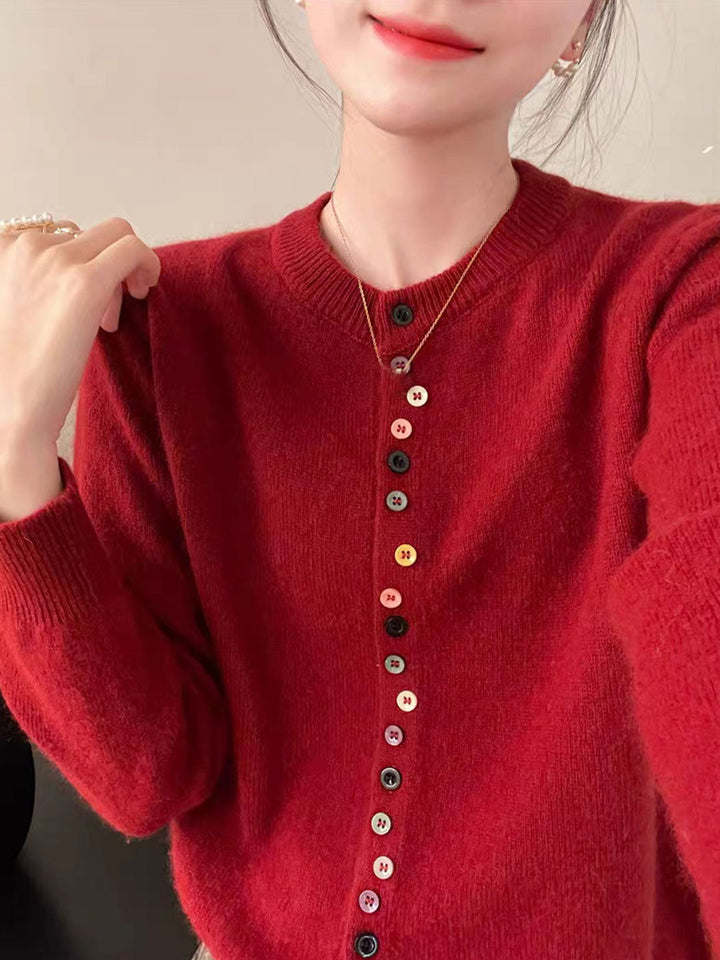 Aaliyah™ | Elegant Button Cardigan