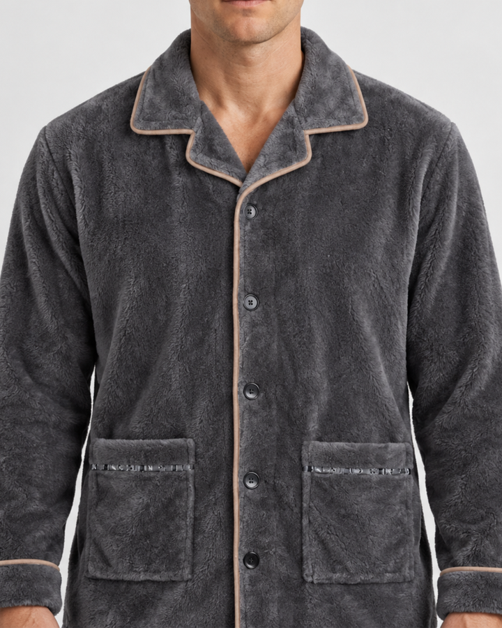 Soft Winter Pajama for Men, view 3 - Elena Harper