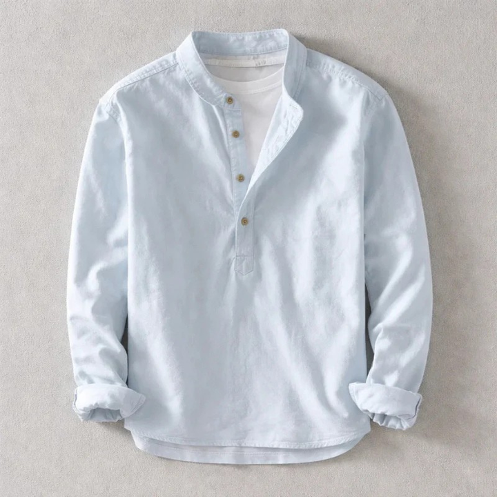 ELENA HARPER™  |  ANTIQUE STYLE COTTON LINEN SHIRT FOR MEN