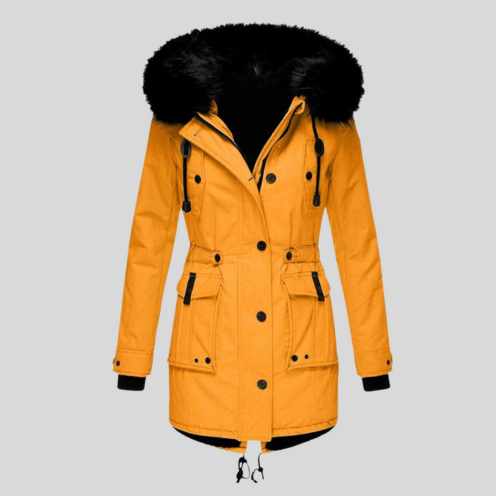 Women’s Winter Hooded Coat Functional Layer with Pockets - Elena Harper