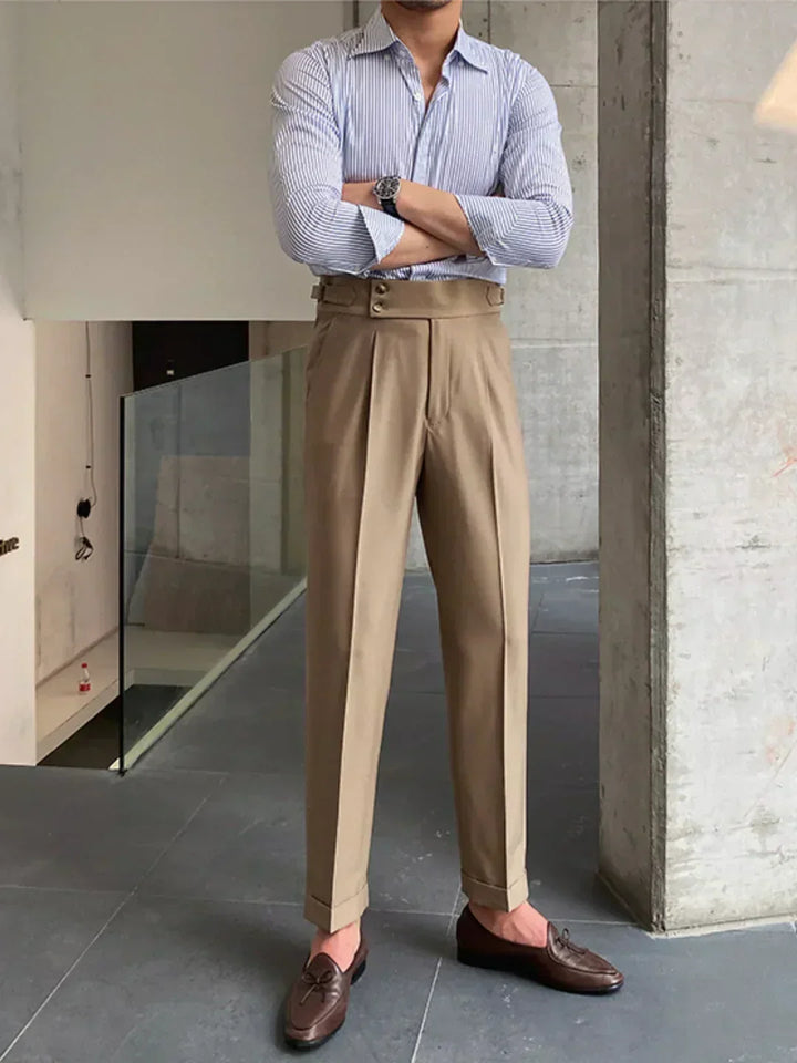 Moritz Vintage Tailored Pants, view 2 - Elena Harper