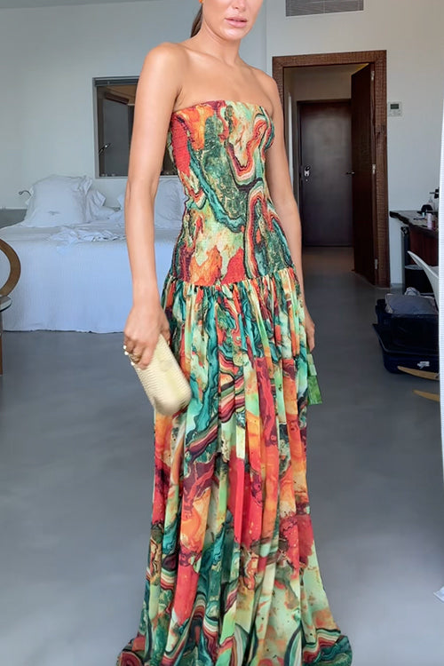 Costantina Flowing Long Dress, view 6 - Elena Harper