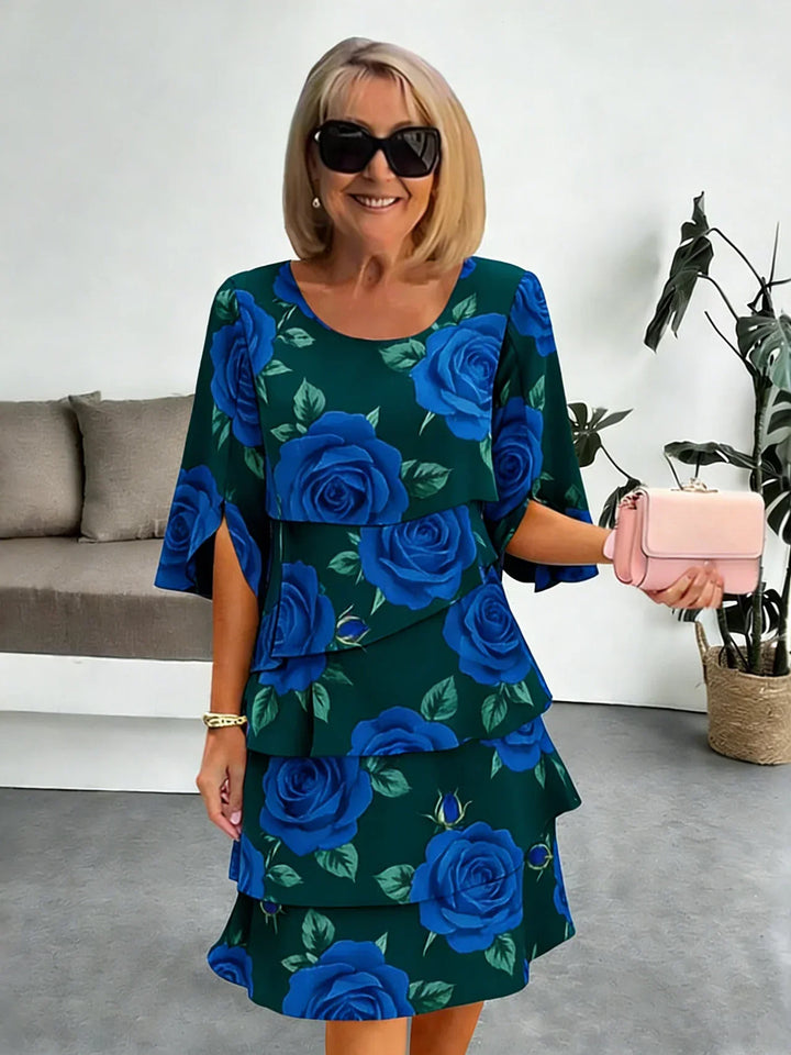 Sienna | Elegant Comfort Printed Midi Dress