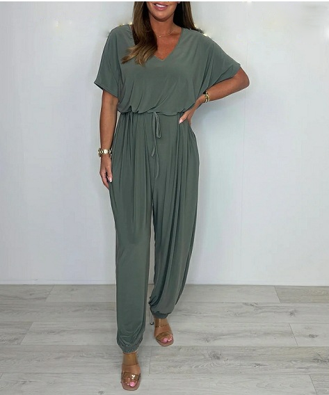 Mila Comfortable Cotton Jumpsuit - Elena Harper