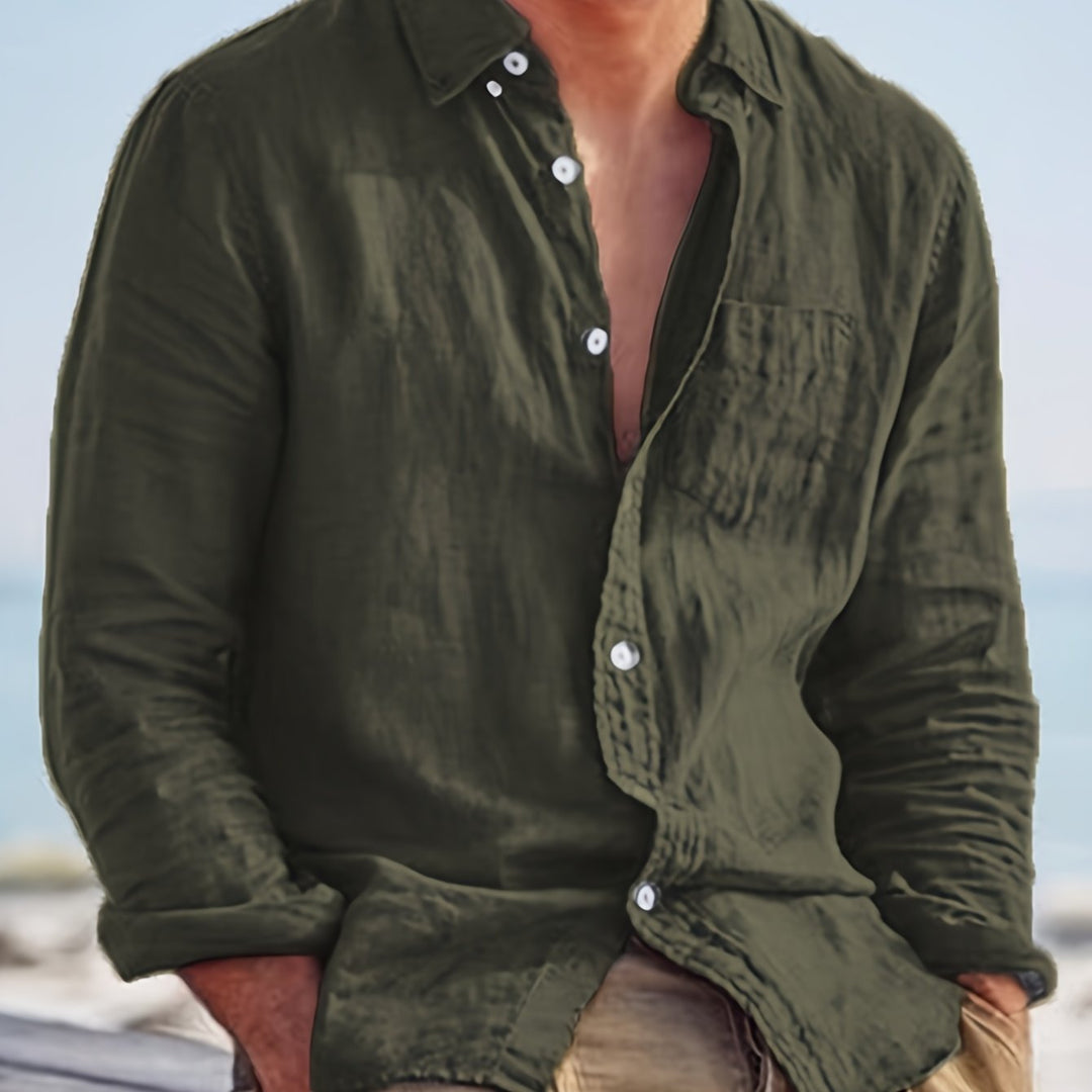 Cotton Shirt for Men - Elena Harper