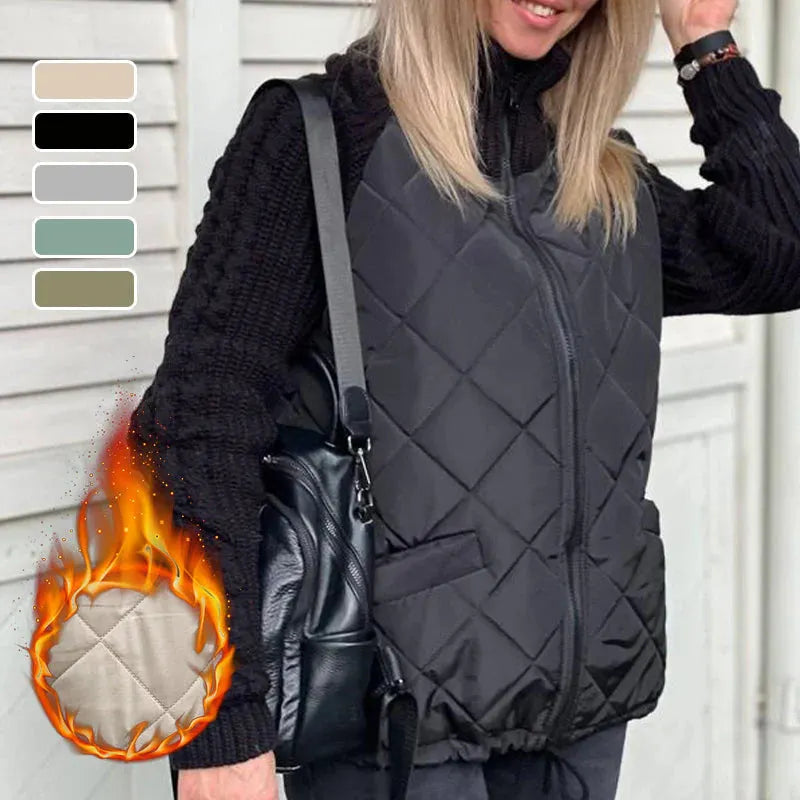 Nienke™ | Warm Padded Jacket with Knitted Sleeves