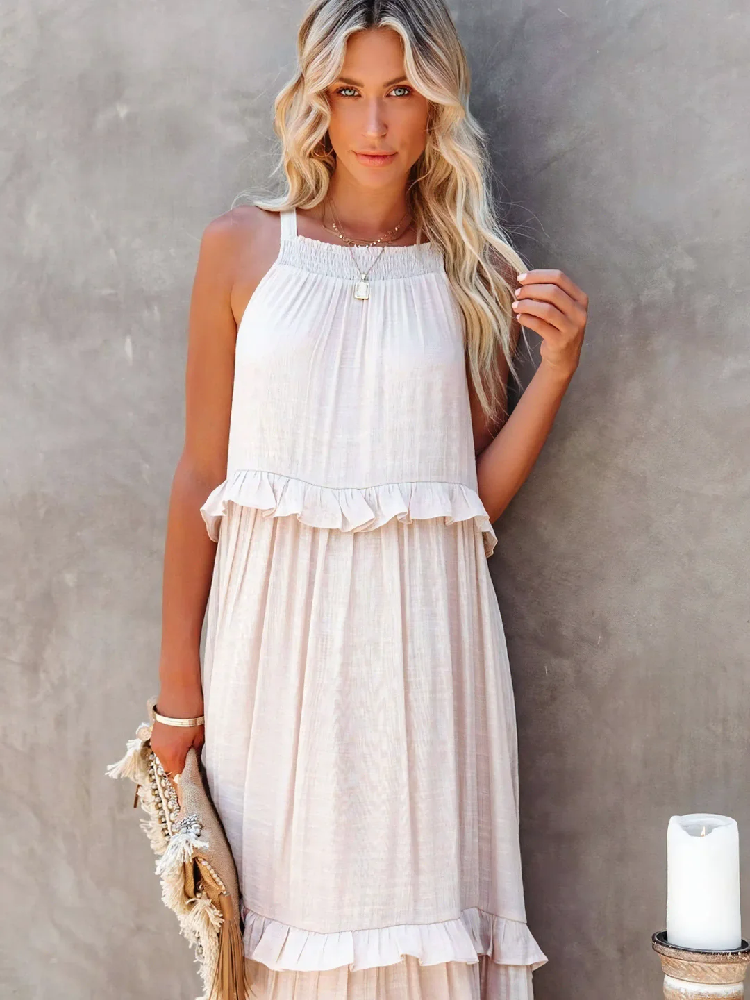 Mabel Ruffle Breeze Maxi Dress - Elena Harper