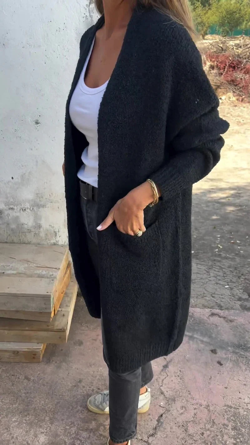 Helena Cozy Knit Coat - Elena Harper