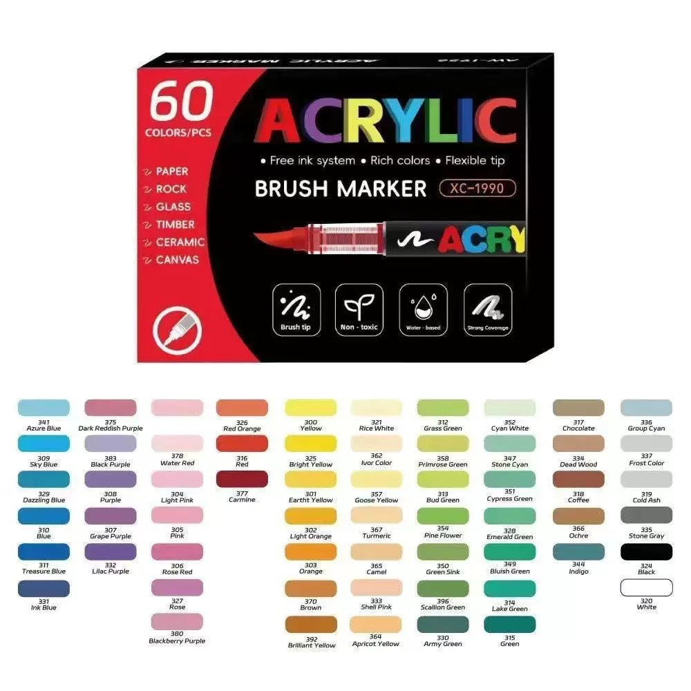 Soft Tip Acrylic Paint Marker Pen