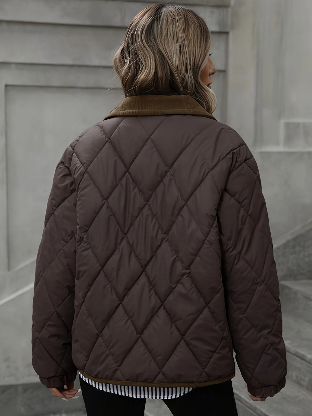 Sabine - Elegant Short Quilted Down Jacket