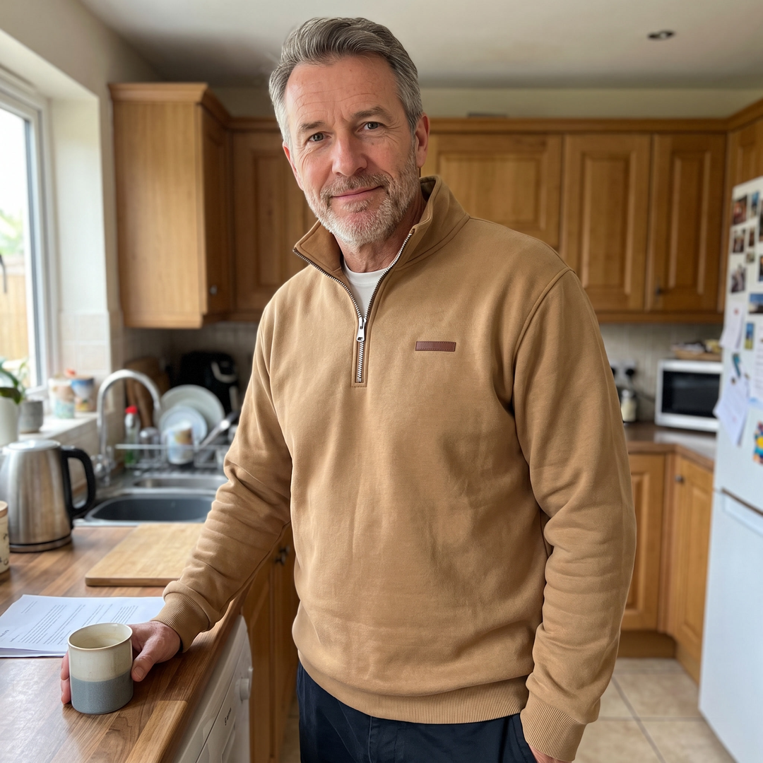 Mason | Warm and Durable Men's Zip-Up Sweater