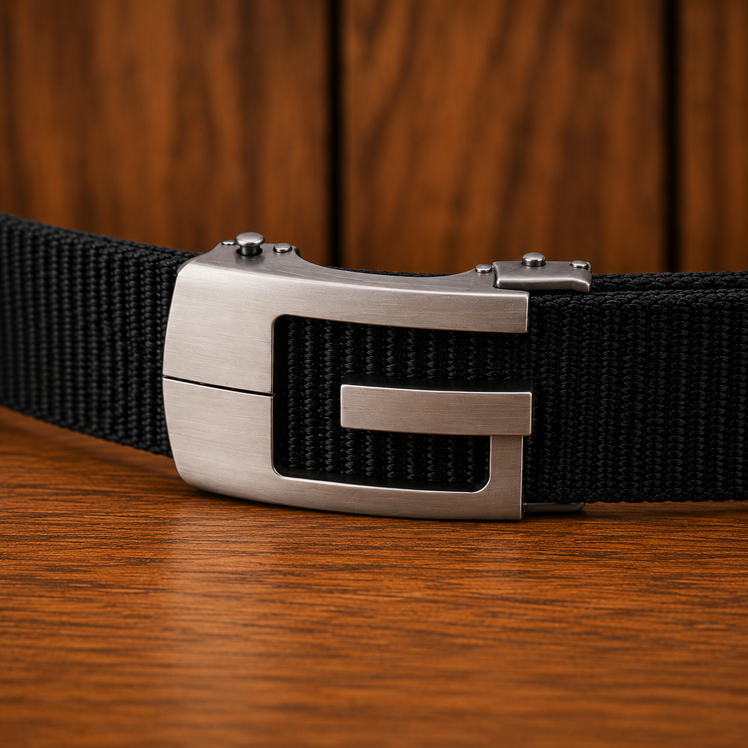 Automatic Metal Buckle Belt - Elena Harper