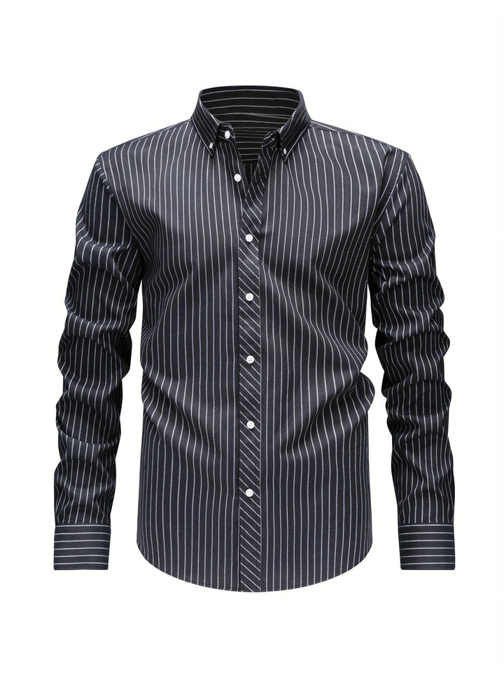 ELENA HARPER™  |  STRIPED COTTON SHIRT FOR MEN