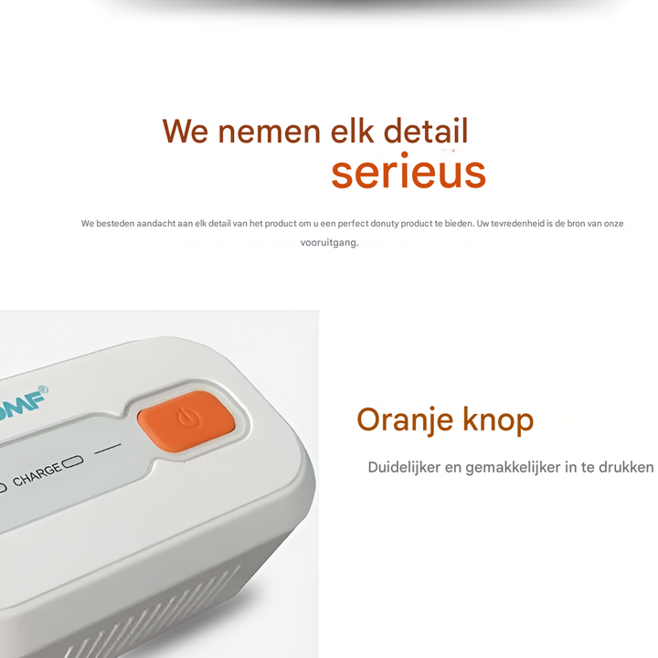 Draagbare CPAP-reiniger en ontsmettingsmiddel
