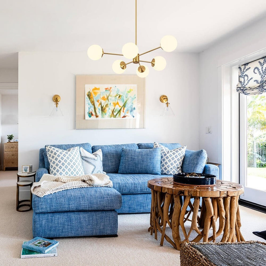6 8 Mid-Century Globe Chandelier