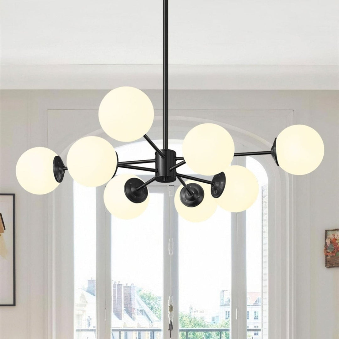 6 8 Mid-Century Globe Chandelier