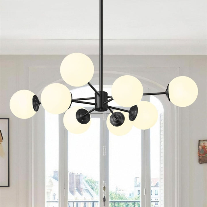 6 8 Mid-Century Globe Chandelier