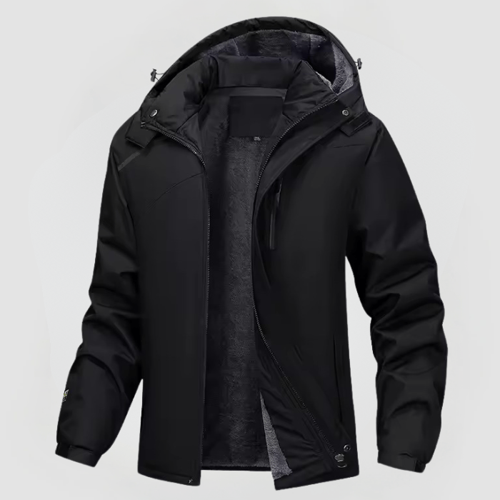 Hendrik | Men's Winter Jacket with Hood and Zipper