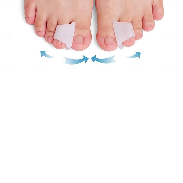 6 Pack Gel Toe Spacers With Toe Loop Design For All-Day Wear