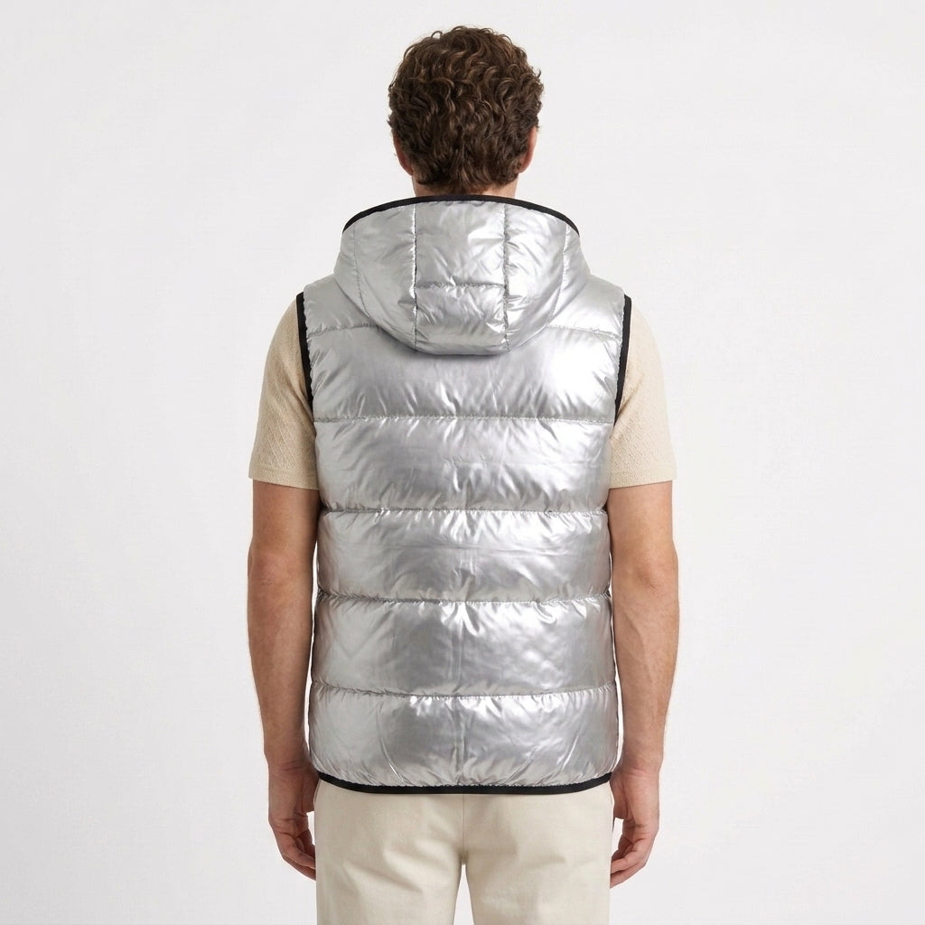 Men's Quilted Hooded Jacket
