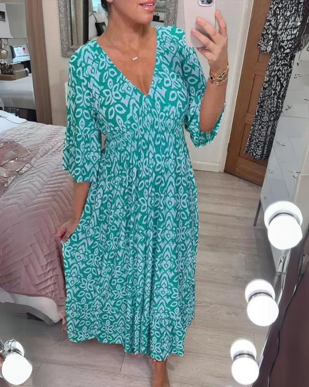 AIRE Boho Elastic Dress - Elena Harper