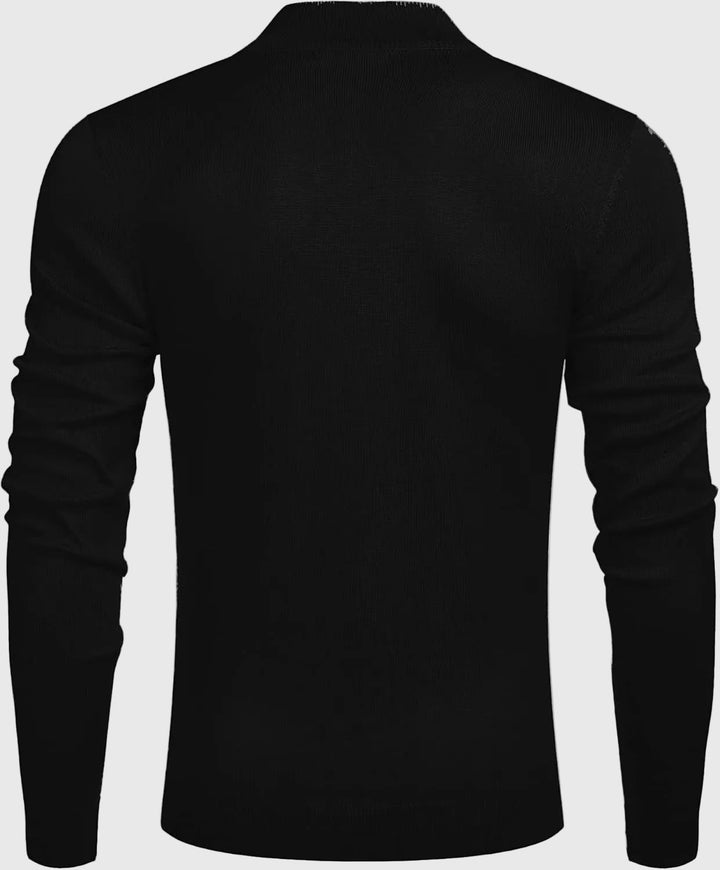 Adrián Zippered Neck Sweater - Elena Harper