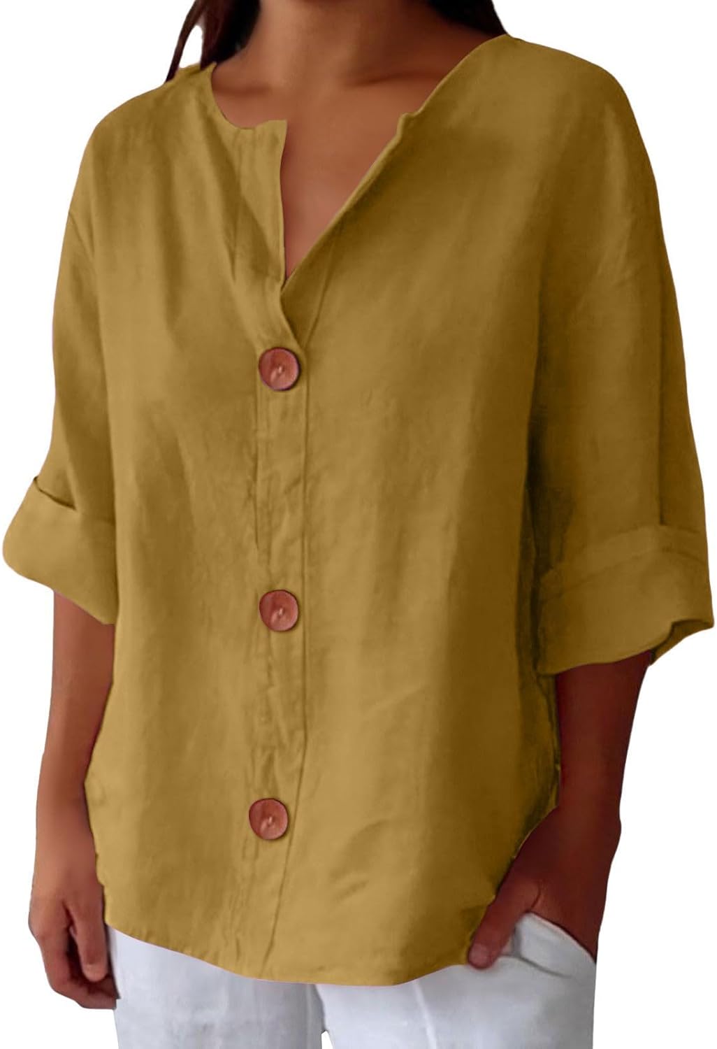 JULIA – RELAXED CHIC BUTTON BLOUSE