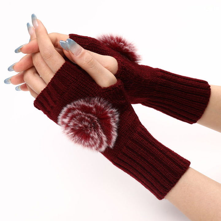Warm Solid Color Gloves