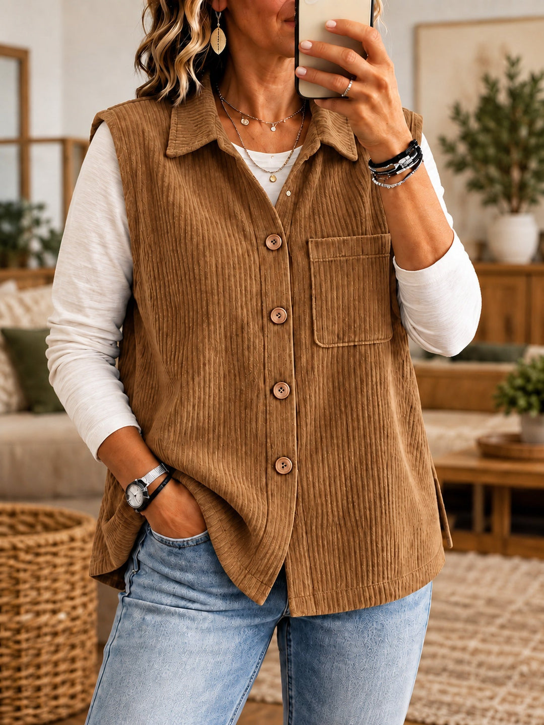 Fluid Women's Blouse - Elegant and Easy