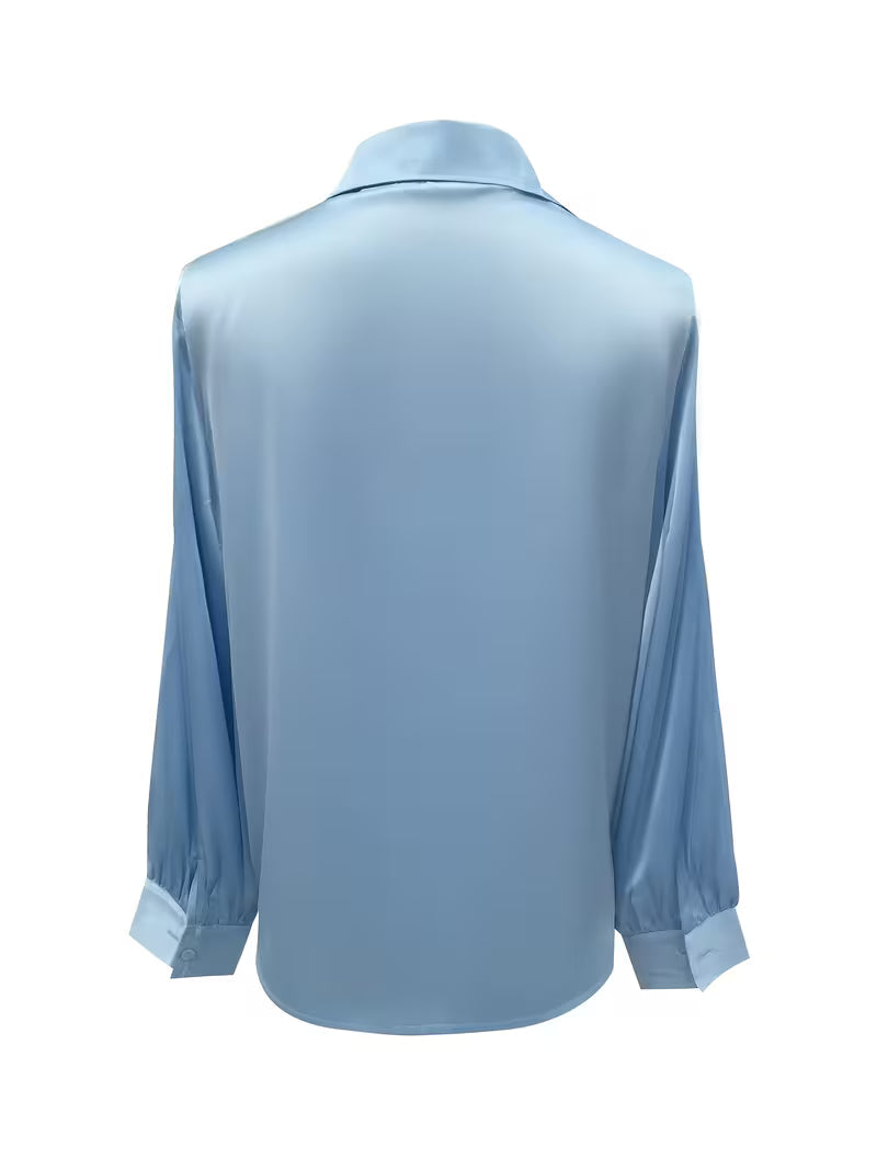 Leylah - Elegant Long Sleeve Blouse