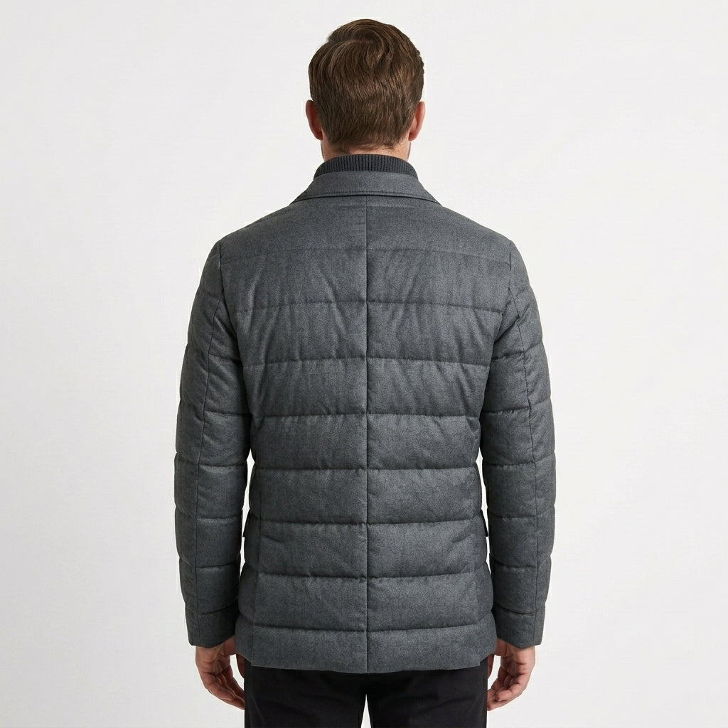 Padded Zip-Insert Blazer Jacket For Men