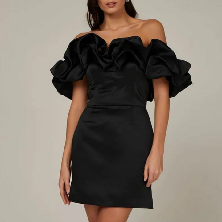 Natascha | Women's Wedding Guest Ruffled Mini Dress