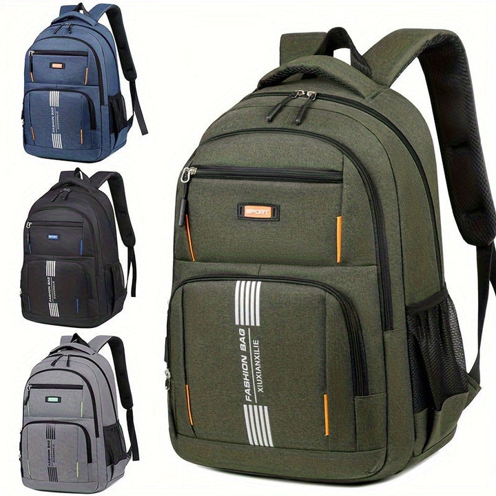 Men's Durable Leather Backpack - Timeless Utility for Daily Carry