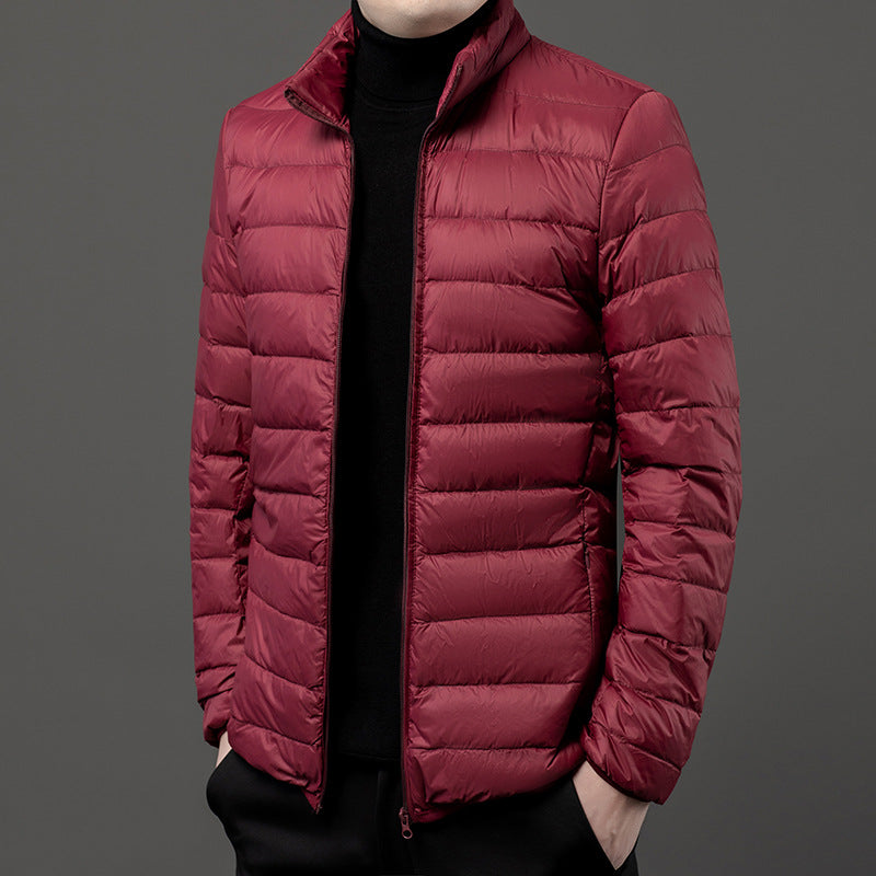 Lightweight Padded Jacket for Men with Zipper Closure - Patrick