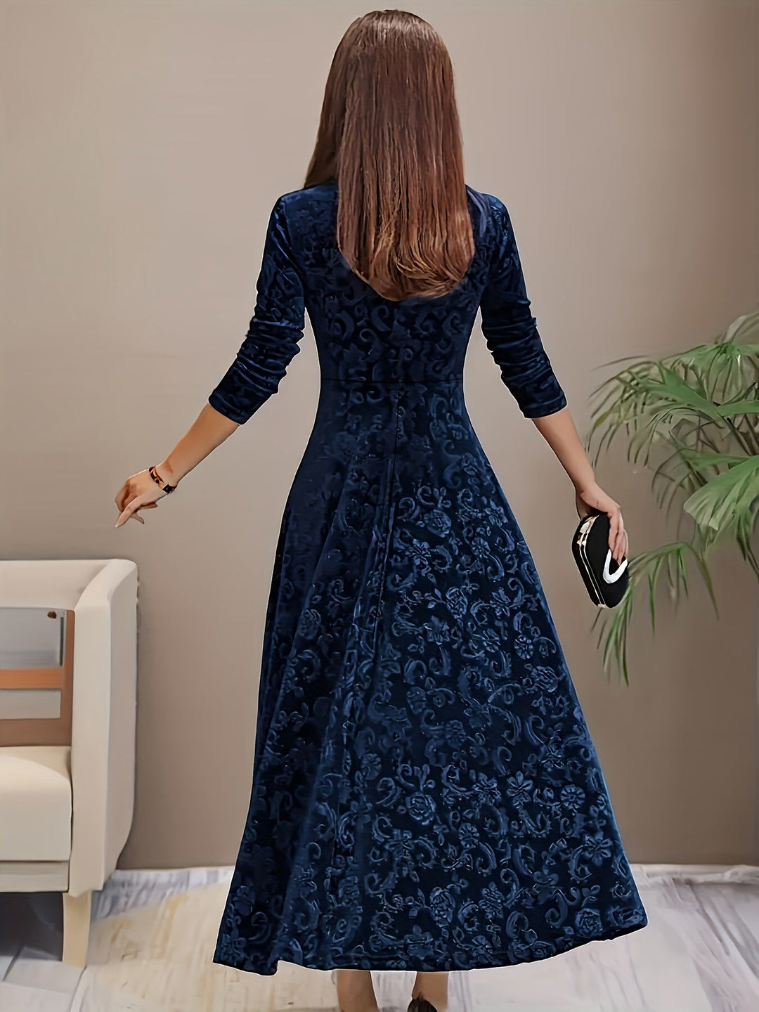 Elegant Velvet Dress Nicola - Elena Harper