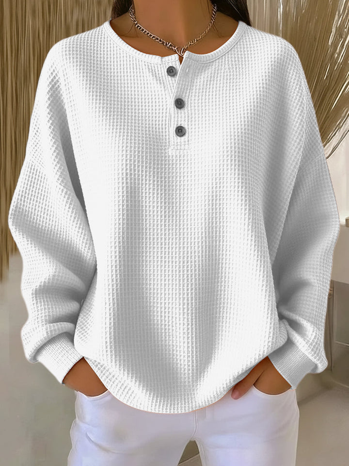 Anne Casual Sweatshirt with Collar - Elena Harper