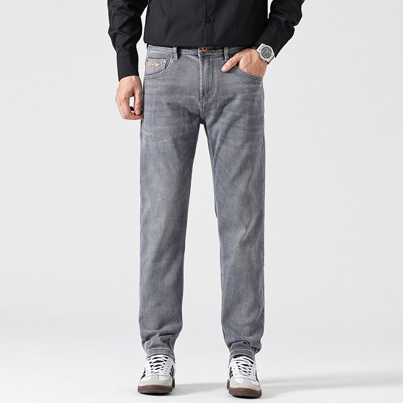 Straight Grey Finish Jeans - Torleif