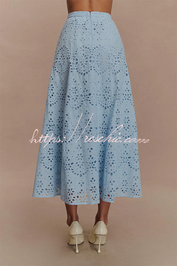 Marina Elegant Broderie Anglaise Set