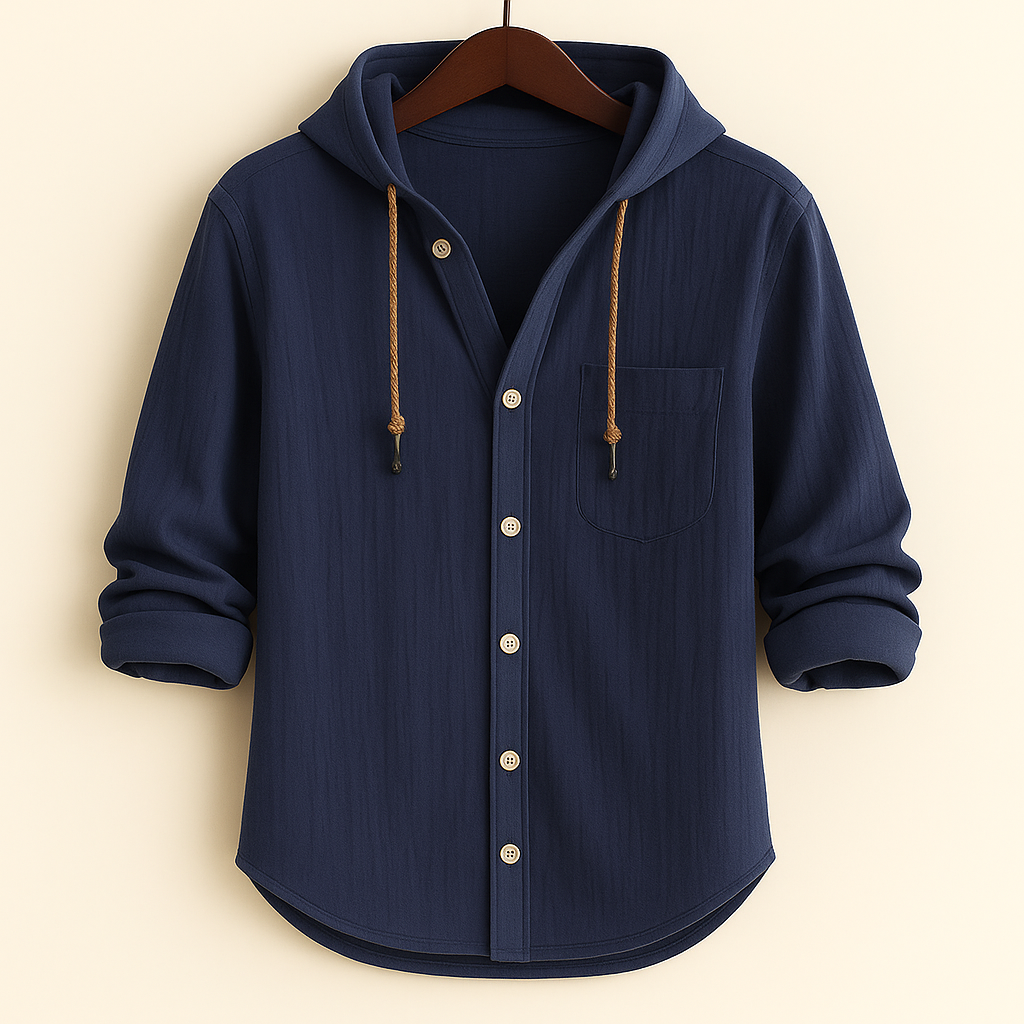 ELENA HARPER™  |  LUXURY SOFT COTTON SHIRT WITH HOOD