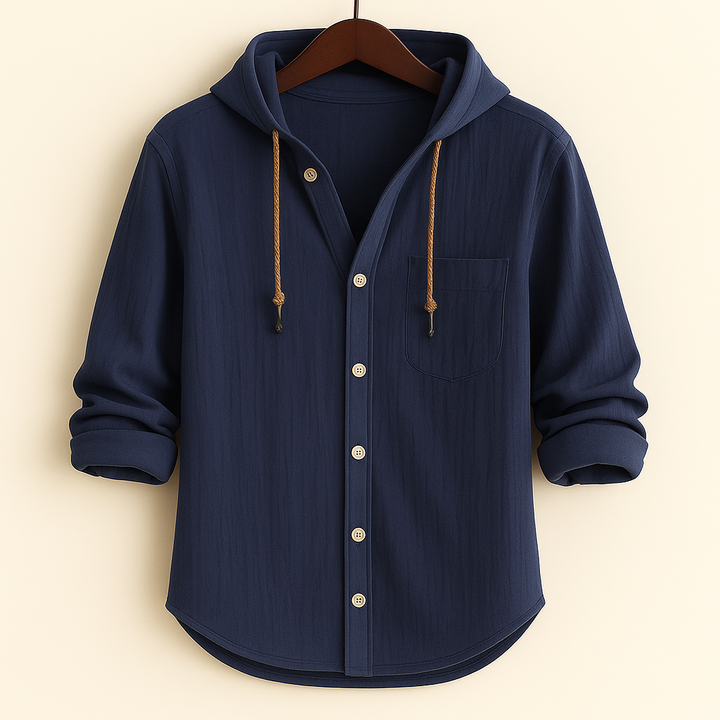 ELENA HARPER™  |  LUXURY SOFT COTTON SHIRT WITH HOOD