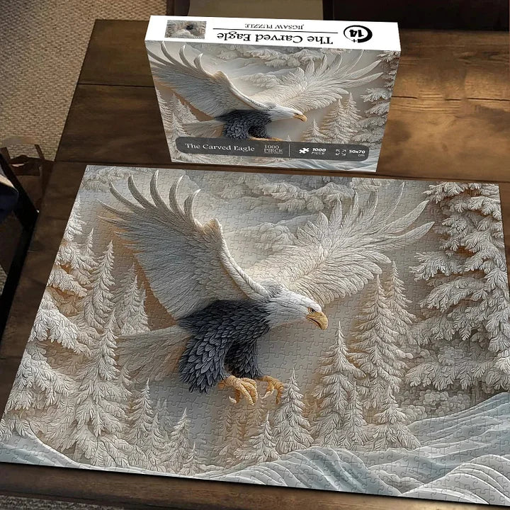 TalonCraft – Carved Eagle Puzzle for Home Decor